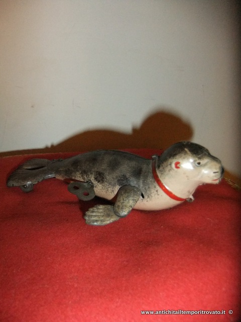 Antica foca giocattolo della Lehmann del 1930