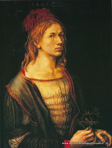 Albrecht Durer was young: at the end of 400 was one of the greatest woodcut artists. A portrait of a young Albrecht Durer (1471/1528), one of the undisputed masters of the woodcut